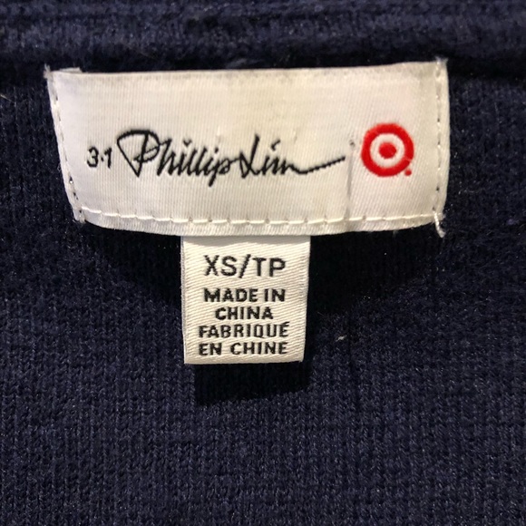 3.1 Phillip Lim for Target BOOM Blue Long Sleeve Mid Calf Sweater Sz XS - Picture 3 of 7